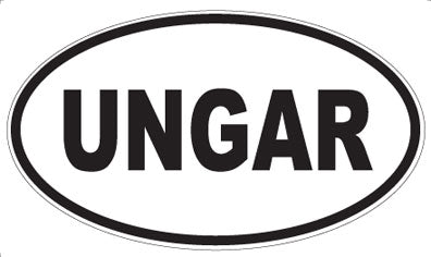 UNGAR - Oval Sticker