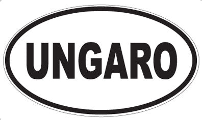 UNGARO - Oval Sticker