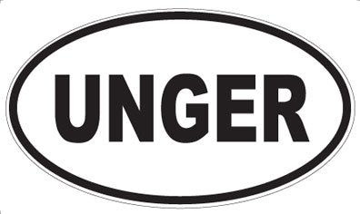 UNGER - Oval Sticker