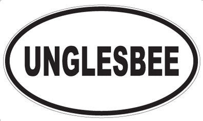 UNGLESBEE - Oval Magnet