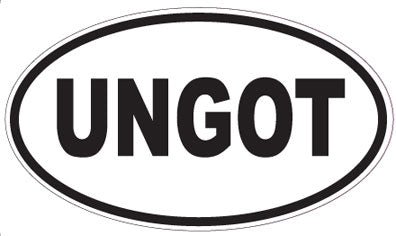 UNGOT - Oval Magnet
