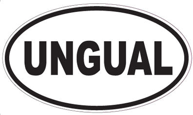 UNGUAL - Oval Sticker