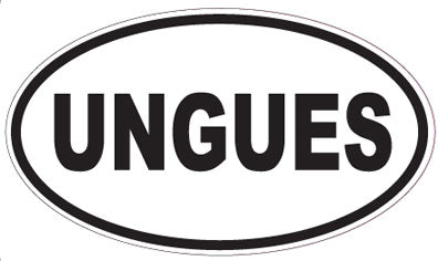 UNGUES - Oval Sticker