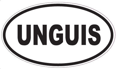 UNGUIS - Oval Sticker