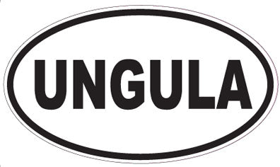 UNGULA - Oval Sticker