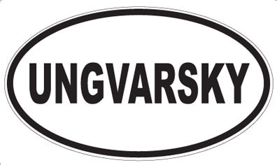 UNGVARSKY - Oval Magnet