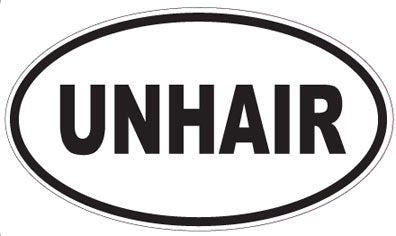 UNHAIR - Oval Sticker