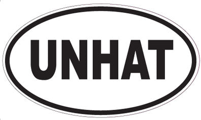 UNHAT - Oval Magnet