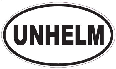 UNHELM - Oval Sticker