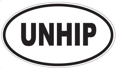 UNHIP - Oval Magnet