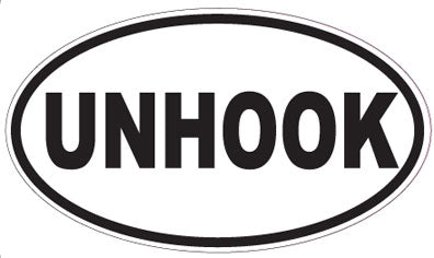 UNHOOK - Oval Sticker