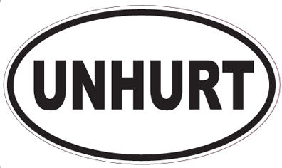 UNHURT - Oval Sticker