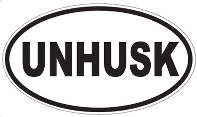 UNHUSK - Oval Sticker