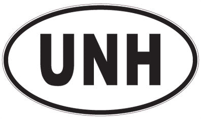 UNH - 3 Letter Initials Oval Magnet