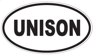 UNISON - Oval Sticker