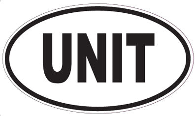 UNIT - Oval Sticker