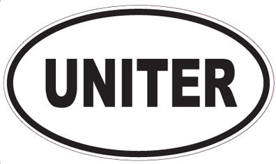 UNITER - Oval Sticker