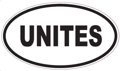 UNITES - Oval Sticker