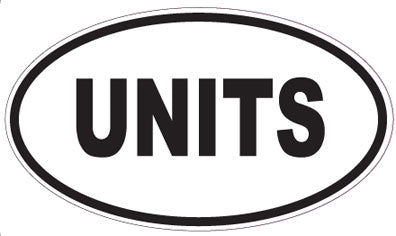 UNITS - Oval Magnet