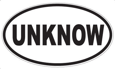 UNKNOW - Oval Magnet