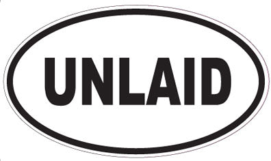 UNLAID - Oval Sticker