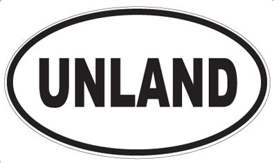 UNLAND - Oval Sticker