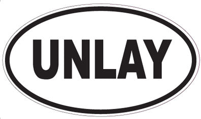 UNLAY - Oval Sticker