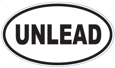UNLEAD - Oval Sticker