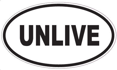 UNLIVE - Oval Sticker