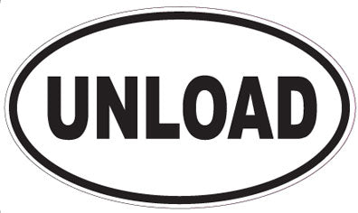 UNLOAD - Oval Sticker