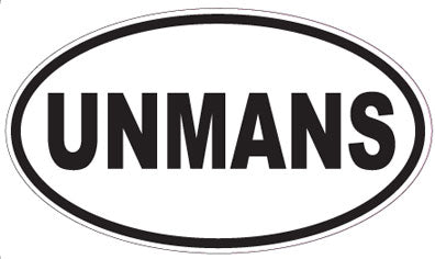 UNMANS - Oval Sticker