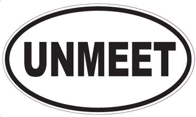 UNMEET - Oval Sticker