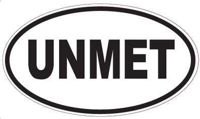 UNMET - Oval Magnet