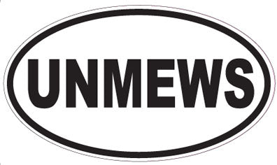 UNMEWS - Oval Sticker