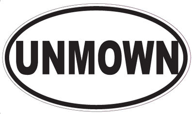UNMOWN - Oval Sticker