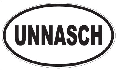 UNNASCH - Oval Magnet
