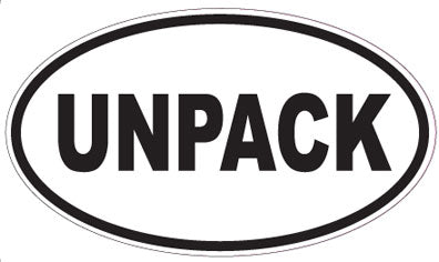 UNPACK - Oval Sticker