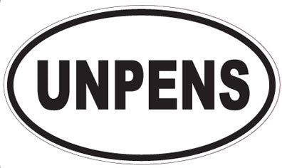 UNPENS - Oval Sticker
