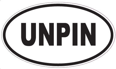 UNPIN - Oval Sticker