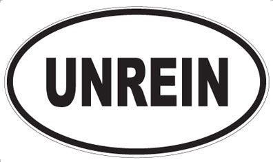 UNREIN - Oval Sticker