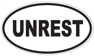 UNREST - Oval Sticker