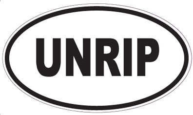UNRIP - Oval Magnet