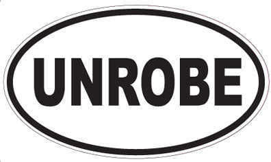 UNROBE - Oval Sticker