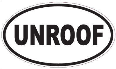 UNROOF - Oval Sticker