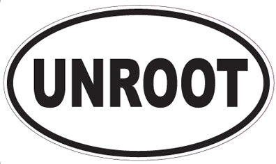 UNROOT - Oval Sticker