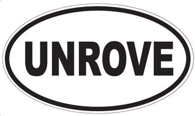 UNROVE - Oval Sticker