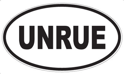 UNRUE - Oval Sticker