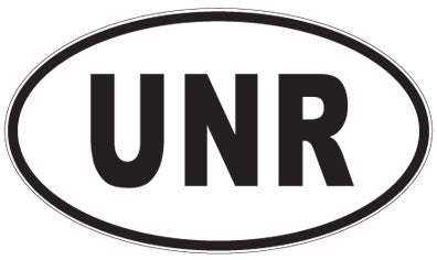 UNR - 3 Letter Initials Oval Magnet