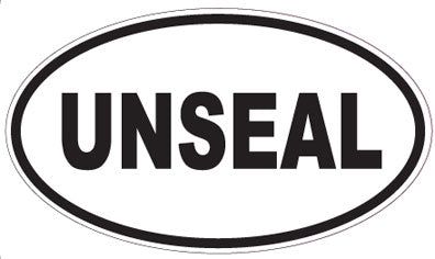 UNSEAL - Oval Sticker
