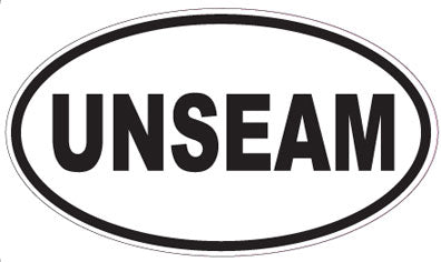 UNSEAM - Oval Sticker
